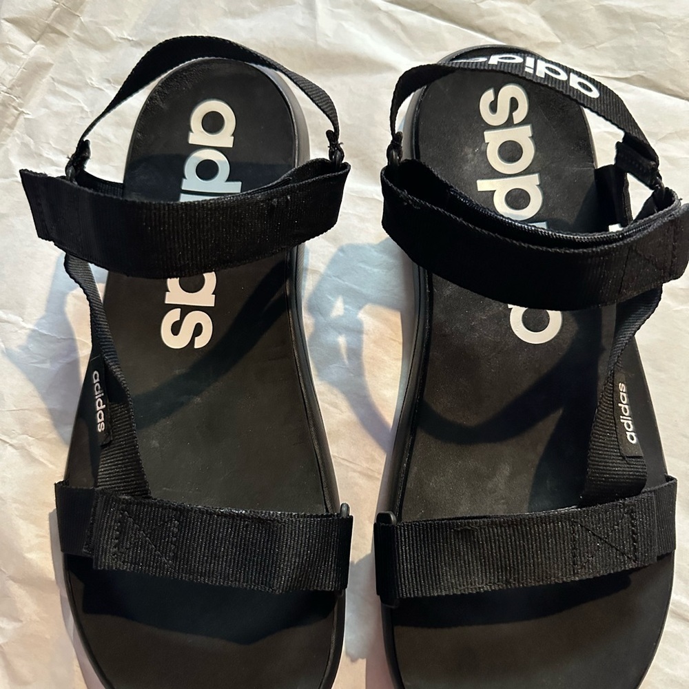 Adidas Black Adjustable Sandals - Picture 4 of 9